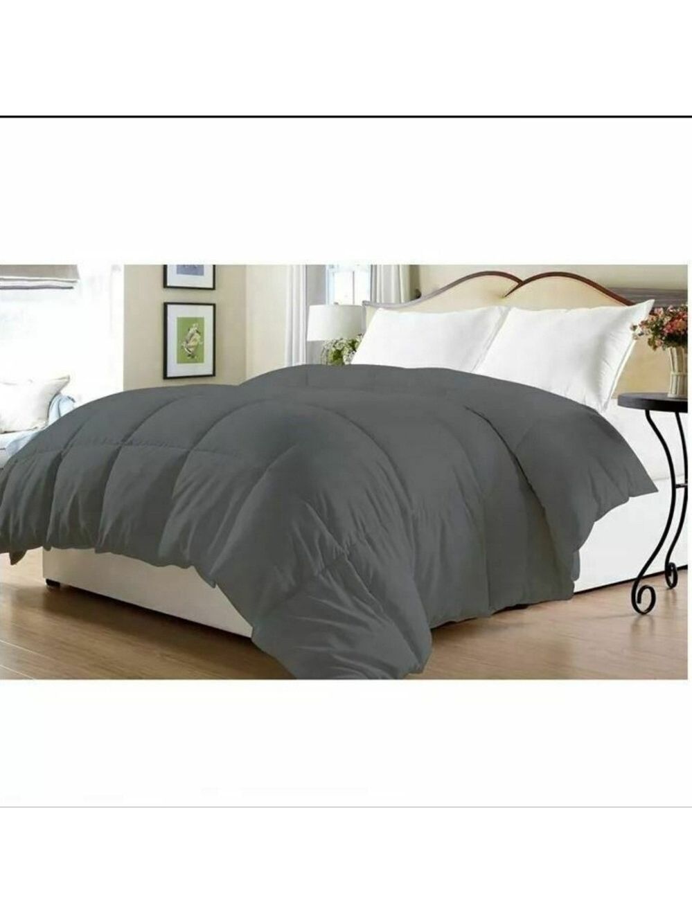 Luxury Home Grey King California King Comforter